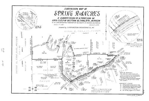 Click to see Subdivision Book 5, pg. 23 (1974) of Nevada County Recorders Subdivision Maps Book 5