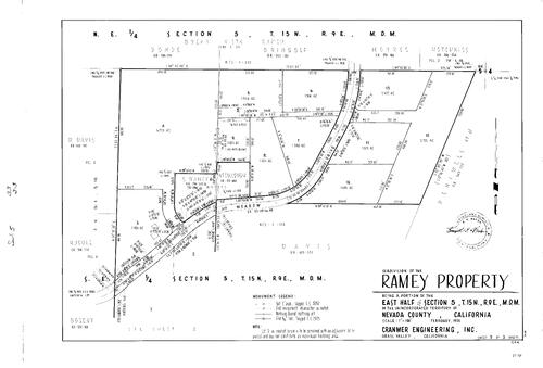 Click to see Subdivision Book 5, pg. 33 (1975) of Nevada County Recorders Subdivision Maps Book 5