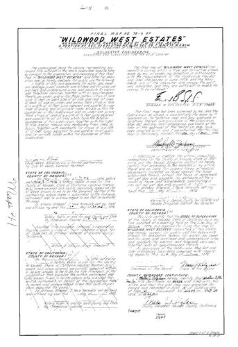 Click to see Subdivision Book 5, pg. 41 (1976) of Nevada County Recorders Subdivision Maps Book 5