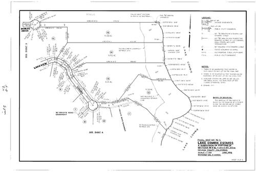 Click to see Subdivision Book 5, pg. 42 (1976) of Nevada County Recorders Subdivision Maps Book 5