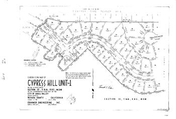 Click to see Subdivision Book 5, pg. 54 (1977) of Nevada County Recorders Subdivision Maps Book 5