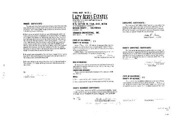 Click to see Subdivision Book 6, pg. 22 (1979) of Nevada County Recorders Subdivision Maps Book 6