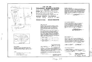 Click to see Subdivision Book 6, pg. 25 (1979) of Nevada County Recorders Subdivision Maps Book 6