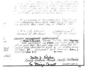 Click to see Subdivision book 6, pg. 35 (1979) of Nevada County Recorders Subdivision Maps Book 6