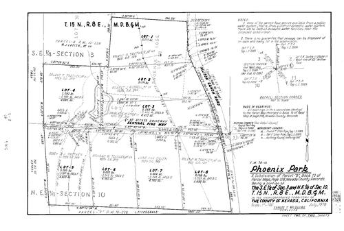 Click to see Subdivision book 6, pg. 40 (1980) of Nevada County Recorders Subdivision Maps Book 6