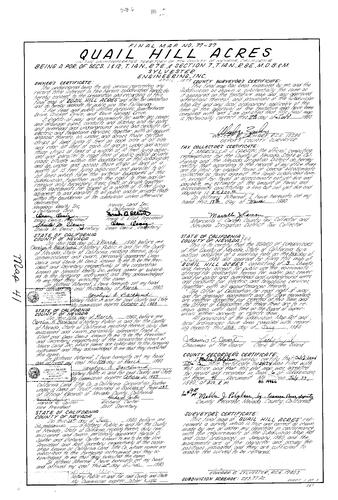 Click to see Subdivision book 6, pg. 41 (1980) of Nevada County Recorders Subdivision Maps Book 6