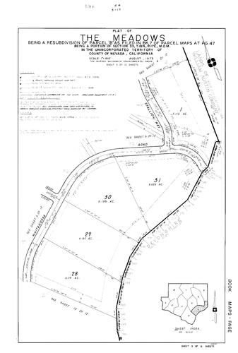Click to see Subdivision book 6, pg. 44 (1980) of Nevada County Recorders Subdivision Maps Book 6