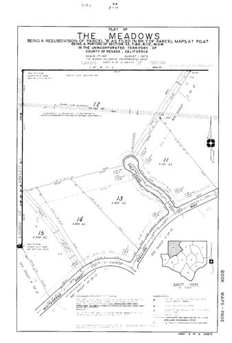 Click to see Subdivision book 6, pg. 44 (1980) of Nevada County Recorders Subdivision Maps Book 6
