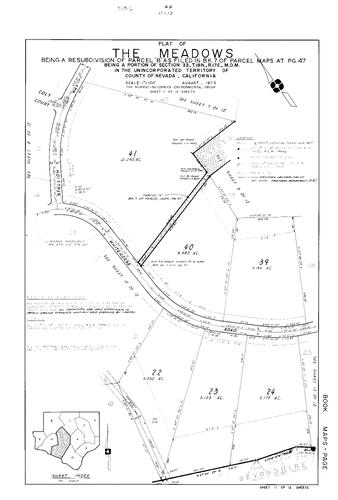 Click to see Subdivision book 6, pg. 44 (1980) of Nevada County Recorders Subdivision Maps Book 6