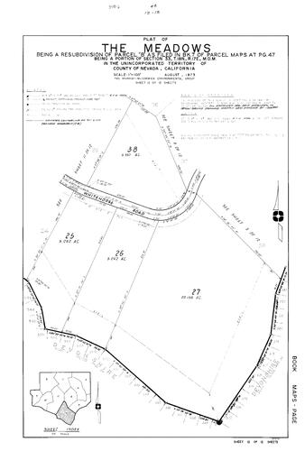 Click to see Subdivision book 6, pg. 44 (1980) of Nevada County Recorders Subdivision Maps Book 6
