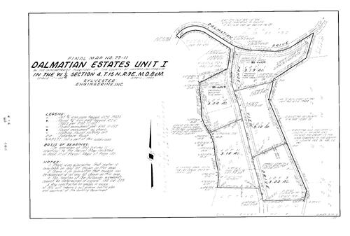 Click to see Subdivision book 6, pg. 45 (1980) of Nevada County Recorders Subdivision Maps Book 6