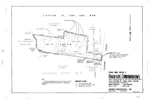 Click to see Subdivision book 6, pg. 47 (1980) of Nevada County Recorders Subdivision Maps Book 6
