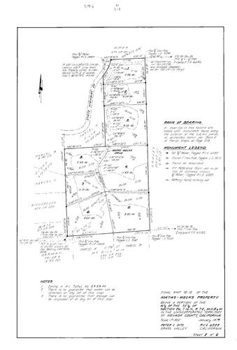 Click to see Subdivision book 6, pg. 51 (1980) of Nevada County Recorders Subdivision Maps Book 6