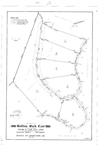 Click to see Subdivision book 6, pg. 52 (1980) of Nevada County Recorders Subdivision Maps Book 6