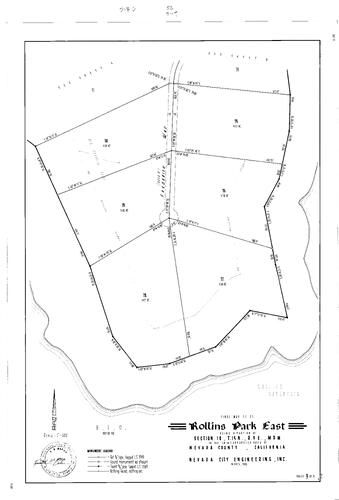 Click to see Subdivision book 6, pg. 52 (1980) of Nevada County Recorders Subdivision Maps Book 6