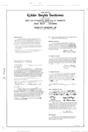 Click to see Subdivision Book 7, pg. 10 (1981) of Nevada County Recorders Subdivision Maps Book 7