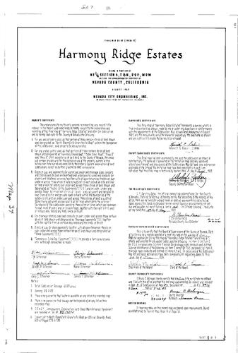 Click to see Subdivision Book 7, pg. 34 (1983) of Nevada County Recorders Subdivision Maps Book 7