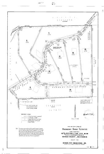 Click to see Subdivision Book 7, pg. 34 (1983) of Nevada County Recorders Subdivision Maps Book 7