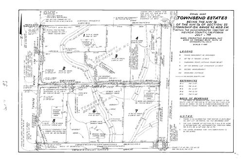 Click to see Subdivision Book 7, pg. 39 (1984) of Nevada County Recorders Subdivision Maps Book 7