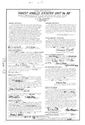 Click to see Subdivision Book 7, pg. 43 (1984) of Nevada County Recorders Subdivision Maps Book 7