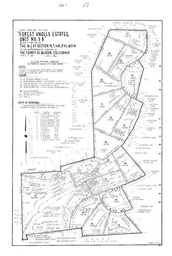 Click to see Subdivision Book 7, pg. 43 (1984) of Nevada County Recorders Subdivision Maps Book 7