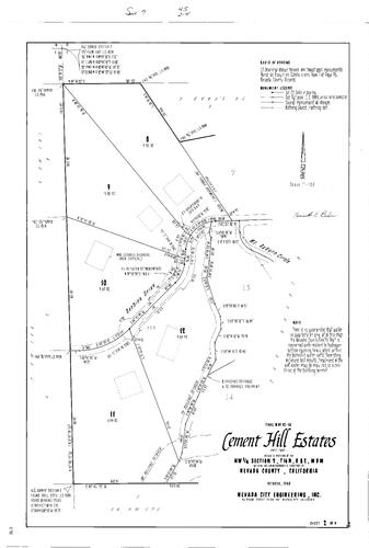 Click to see Subdivision Book 7, pg. 45 (1984) of Nevada County Recorders Subdivision Maps Book 7