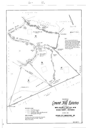 Click to see Subdivision Book 7, pg. 45 (1984) of Nevada County Recorders Subdivision Maps Book 7