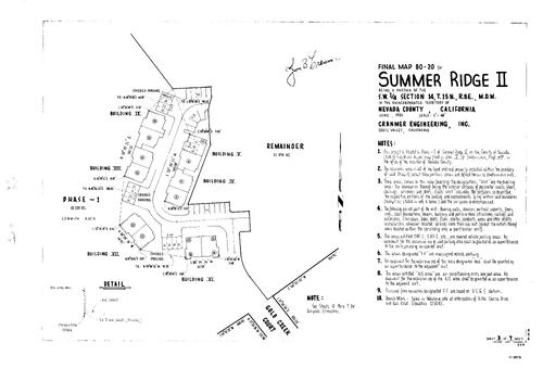 Click to see Subdivision Book 7, pg. 47 (1984) of Nevada County Recorders Subdivision Maps Book 7