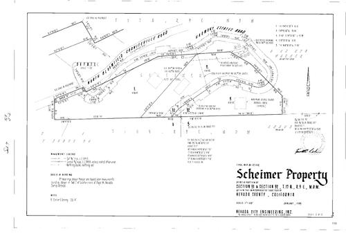 Click to see Subdivision Book 7, pg. 55 (1985) of Nevada County Recorders Subdivision Maps Book 7