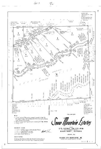 Click to see Subdivision Book 7, pg. 68 (1986) of Nevada County Recorders Subdivision Maps Book 7