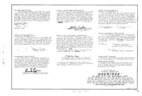 Click to see Subdivision Book 7, pg. 77 (1987) of Nevada County Recorders Subdivision Maps Book 7