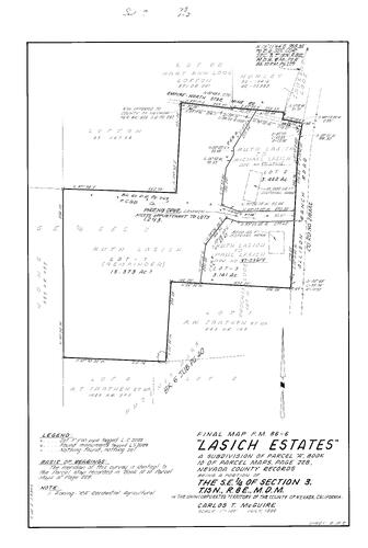 Click to see Subdivision Book 7, pg. 78 (1987) of Nevada County Recorders Subdivision Maps Book 7