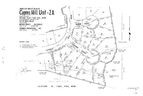 Click to see Subdivision Book 7, pg. 80 (1987) of Nevada County Recorders Subdivision Maps Book 7