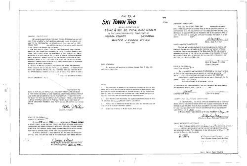 Click to see Subdivision Book 7, pg. 81 (1987) of Nevada County Recorders Subdivision Maps Book 7
