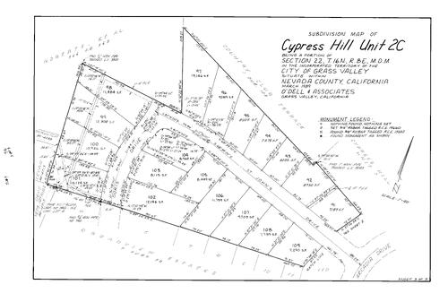 Click to see Subdivision Book 7, pg. 98 (1989) of Nevada County Recorders Subdivision Maps Book 7