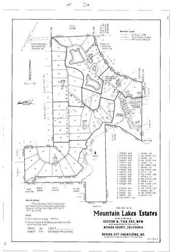 Click to see Subdivision Book 7, pg. 101 (1989) of Nevada County Recorders Subdivision Maps Book 7