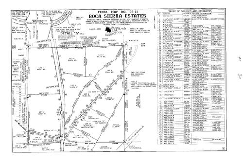 Click to see Subdivision Book 7, pg. 113 (1991) of Nevada County Recorders Subdivision Maps Book 7