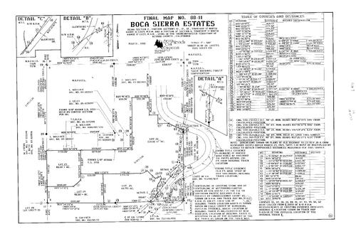 Click to see Subdivision Book 7, pg. 113 (1991) of Nevada County Recorders Subdivision Maps Book 7