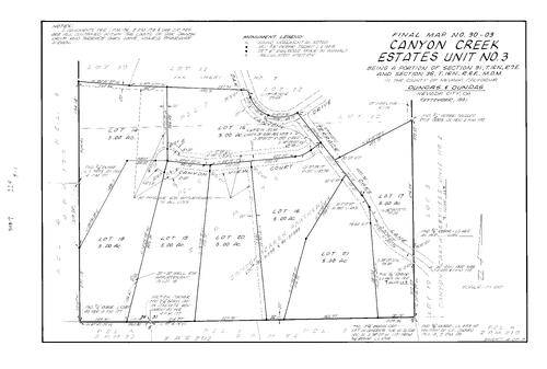 Click to see Subdivision Book 7, pg. 118 (1991) of Nevada County Recorders Subdivision Maps Book 7