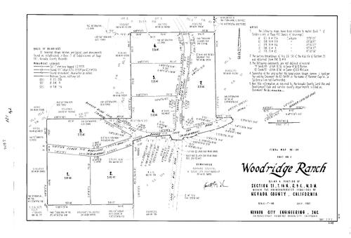 Click to see Subdivision Book 7, pg. 121 (1991) of Nevada County Recorders Subdivision Maps Book 7