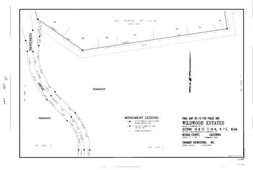 Click to see Subdivision Book 7, pg. 125 (1992) of Nevada County Recorders Subdivision Maps Book 7