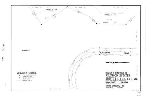 Click to see Subdivision Book 7, pg. 125 (1992) of Nevada County Recorders Subdivision Maps Book 7