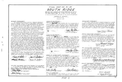 Click to see Subdivision Book 8, pg. 3 (1992) of Nevada County Recorders Subdivision Maps Book 8