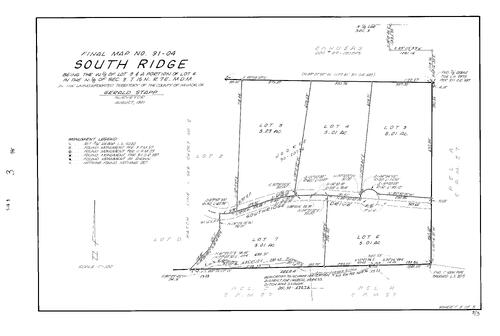 Click to see Subdivision Book 8, pg. 3 (1992) of Nevada County Recorders Subdivision Maps Book 8