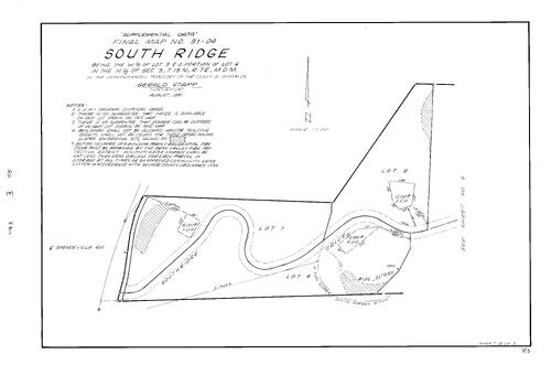 Click to see Subdivision Book 8, pg. 3 (1992) of Nevada County Recorders Subdivision Maps Book 8