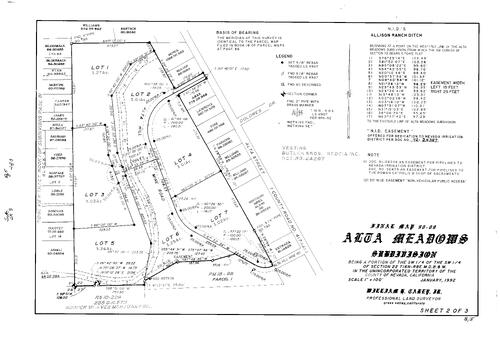 Click to see Subdivision Book 8, pg. 5 (1992) of Nevada County Recorders Subdivision Maps Book 8