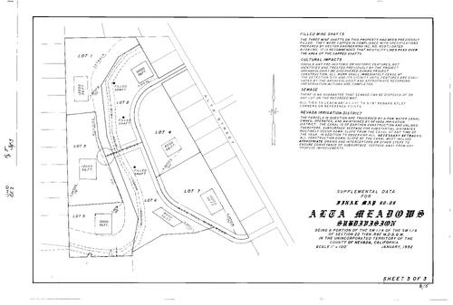 Click to see Subdivision Book 8, pg. 5 (1992) of Nevada County Recorders Subdivision Maps Book 8