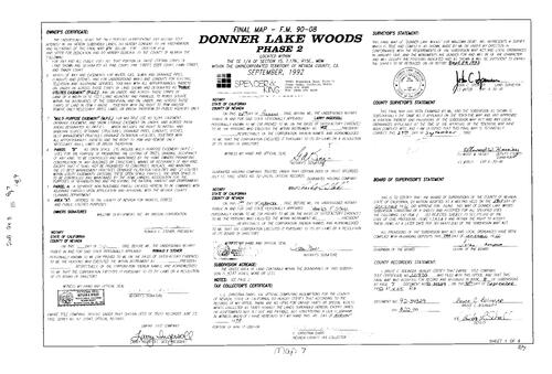 Click to see Subdivision Book 8, pg. 7 (1992) of Nevada County Recorders Subdivision Maps Book 8