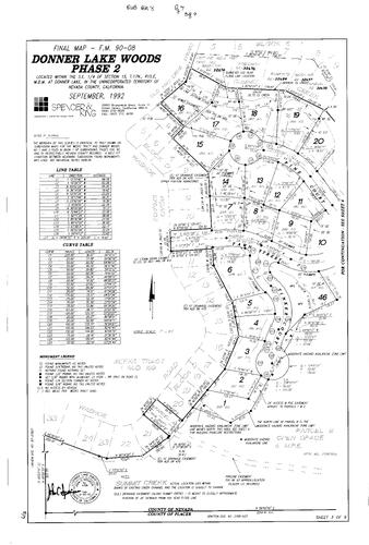 Click to see Subdivision Book 8, pg. 7 (1992) of Nevada County Recorders Subdivision Maps Book 8