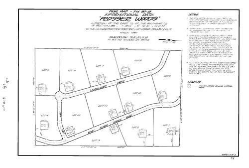 Click to see Subdivision Book 8, pg. 8 (1992) of Nevada County Recorders Subdivision Maps Book 8